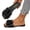 Black, variant on Womens Slippers Summer House Shoes Cute Indoor Sandals Comfy Outdoor Flip Flops (Red)