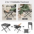 thumbnail image 2 of Vicamelia Modern Lazy Chair Lounge Armchair with Folding Footrest & Side Pocket, Gray, 2 of 7