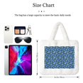 thumbnail image 3 of Salouo Blue Flowers for Plush Underarm Bag,Soft Tote Bag Ladies Fluffy Shoulder Bag Women Furry Tote Bag Plush Handbag for Autumn and Winter, 3 of 7