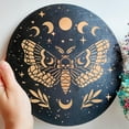 thumbnail image 5 of 1pc Halloween Moth Skull Stencil Moon Phase Skeleton Template 11.8×11.8inch Star Grass Drawing Painting Stencils PET Material Decor on Wood Signs/Wall/Furniture/Fabric, 5 of 8