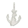 thumbnail image 3 of 925 Sterling Silver Polished Nautical Ship Mariner Anchor Charm 34x21mm Wide Pendant Necklace for Women, 3 of 4