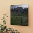 thumbnail image 2 of U R There Photography Newark Road Tilted Grey I Rustic Farmhouse Acrylic Analog Wall Clock, 2 of 6