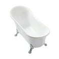 thumbnail image 2 of Cache Single Slipper, Clawfoot Soaking Acrylic Bathtub, Chrome Clawfoot, 2 of 14