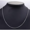 thumbnail image 3 of 2/3/4mm Men's Women's 316L Stainless Steel Silver Oval Link Chain Necklace, 3 of 6