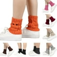thumbnail image 2 of YESTUNE Women Winter Cable Knit Leg Warmers Cute Owl Eyes Boot Cuff Topper Ankle Socks, 2 of 19