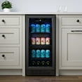 thumbnail image 2 of Edgestar Bbr901bl 15" Wide 80 Can Built-In Beverage Center - Black, 2 of 7