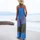 thumbnail image 3 of Trajes de Mujer Casual Suelto Impreso sin Mangas Correa Trasera, Cuello en V con Bolsillos para el Verano Y el Uso Diario, 3 of 6
