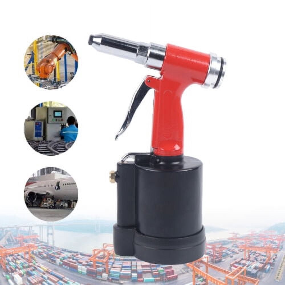 Pneumatic Air Riveter Hydraulic Pop Rivet Gun 1/8" 5/32" 3/16" 1/4"Riveting Tool