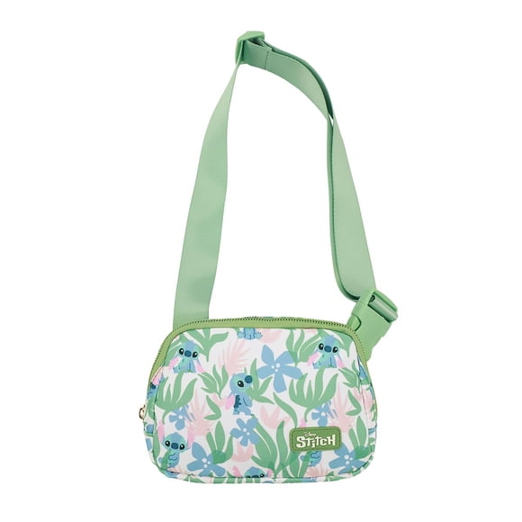 Riñonera Bioworld Stitch Estampado Tropical 20 cm Verde