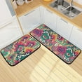 thumbnail image 7 of Psychedelic Eyes Kitchen Rug Mats 2PCS Non Slip 47" x 20" + 28" x 20" Kitchen Carpet Floor Mat Hallway Rugs Anti Fatigue Doormat Home Decor, 7 of 7