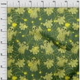 thumbnail image 3 of oneOone Rayon Olive Green Fabric Halloween Craft Projects Decor Fabric Printed By The Yard 56 Inch Wide, 3 of 4