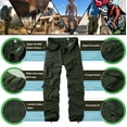 thumbnail image 5 of TRGPSG Men's Camo Cargo Pants with 8 Pockets Relaxed Fit Camo Pants(No Belt) 40x33, 5 of 7