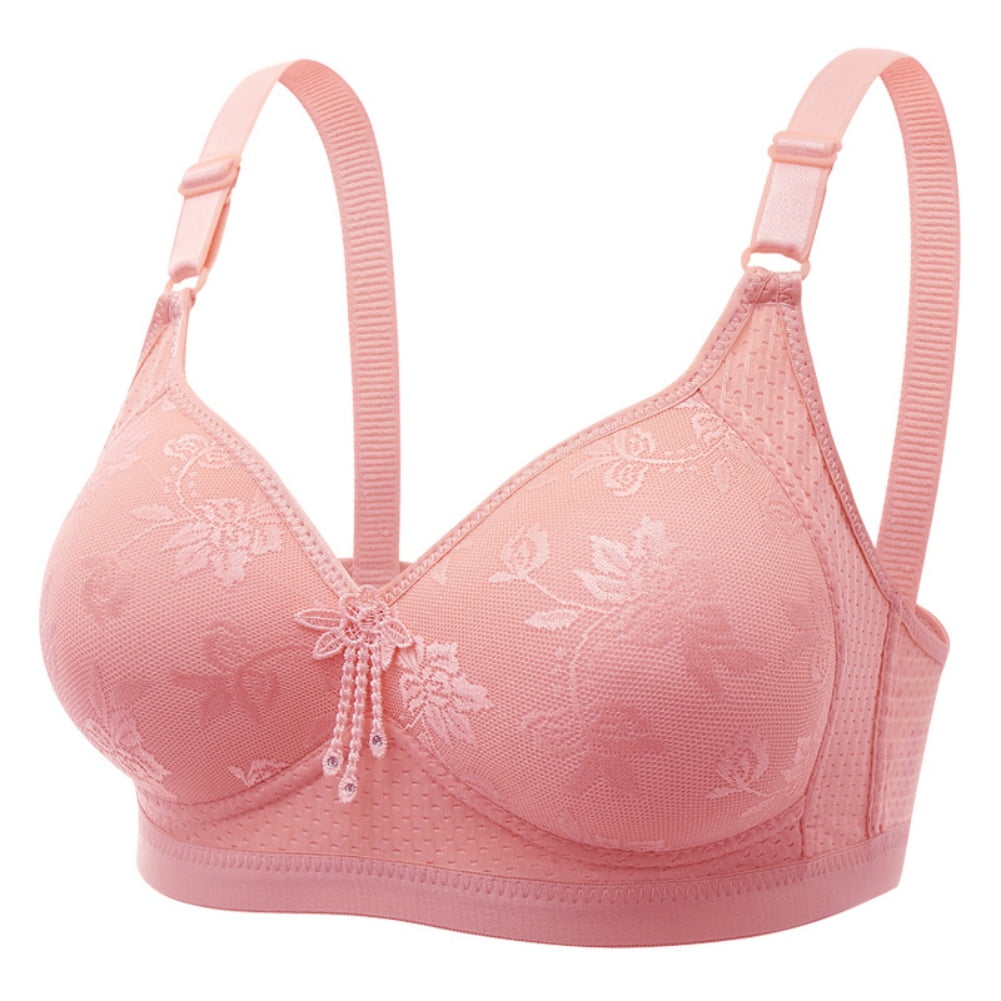 Spdoo Plus Size Bra for Women Wireless Pushup Bra Full Figure
