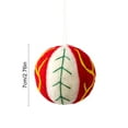 thumbnail image 3 of Adorno Navideño de Bola de Lana de 7 Cm, Kit de Decoración Navideña Diy | Patrones de Copos de Nieve Festivos Hechos a Mano | Decoración Ligera y Suave de Lana para Árbol de Navidad | Adornos para Co, 3 of 6