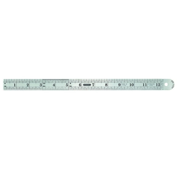 General Tools 1201ME 12-Inch Flex Precision Stainless Steel Rule