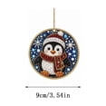thumbnail image 3 of 6 Pack Acrylic Christmas Ornament DIY Diamond Painting Kit, Pearl Art Kit for Adult, Hanging Diamond Art Ornament Set, Xmas Tree Decor Craft Gift, 3 of 5