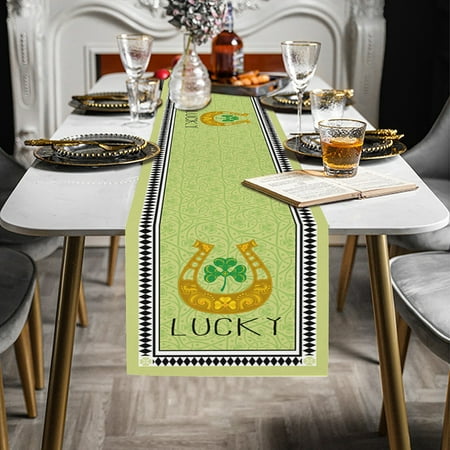 

Ovzne The Tablecloth Table Cover Table Runner Tablecloth St. Patrick S Day Print 13 X 70 Inch For St. Patrick S Day Table Decorations Fabric Tablecloth