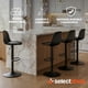 thumbnail image 3 of Set 4 Sillas Banco Bar Eames Ajustable Tulip Minimalista Silla Alta para Barra con Reposa Pies Asiento Giratorio 360° Banco Alto con Altura Regulable (Negro 4 Piezas), 3 of 7