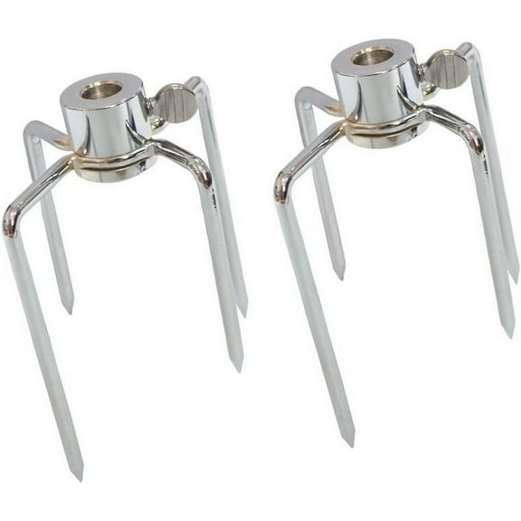 Professional 304 Stainless Steel Rotisserie Forks, Crush Staked Fork Tines - Rust Resistant for Longevity, Smooth Tapered Prongs for User-Friendly Handling, Adjustable Thumbscrews