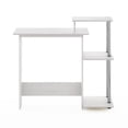 thumbnail image 3 of Furinno Efficient Home Laptop Notebook Computer Desk, White Oak, Stainless Steel Tubes, 3 of 6