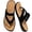 Black, variant on Ecetana Women's Flats Sandals Walking Thong Sandals Summer Beach Flip Flops with Adjustable Strap