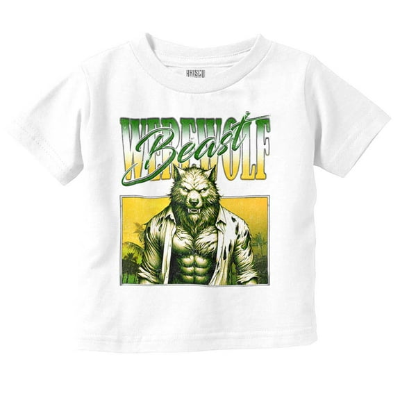Halloween Monster Werewolf Beast Toddler Boy Girl T Shirt Infant Toddler Brisco Brands 6M