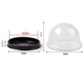 thumbnail image 3 of Containers with Lids, Plastic Containers, Black Plastic Base, Clear Domed Lid, Dessert Containers, Bakery Treats, Individual Portions, 50 Pc, 3 of 8