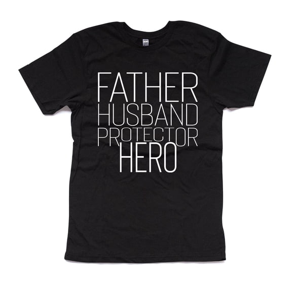 NanyCrafts' Father Husband Protector HERO Adult Fine Jersey Tee