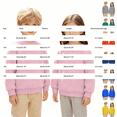 thumbnail image 5 of TIREOW Girls and Boys Sweatshirts Round Neck Long Sleeve Pullover Sweatshirt Solid Color Loose Fit Soft Casual Pullovers Top, 5 of 6