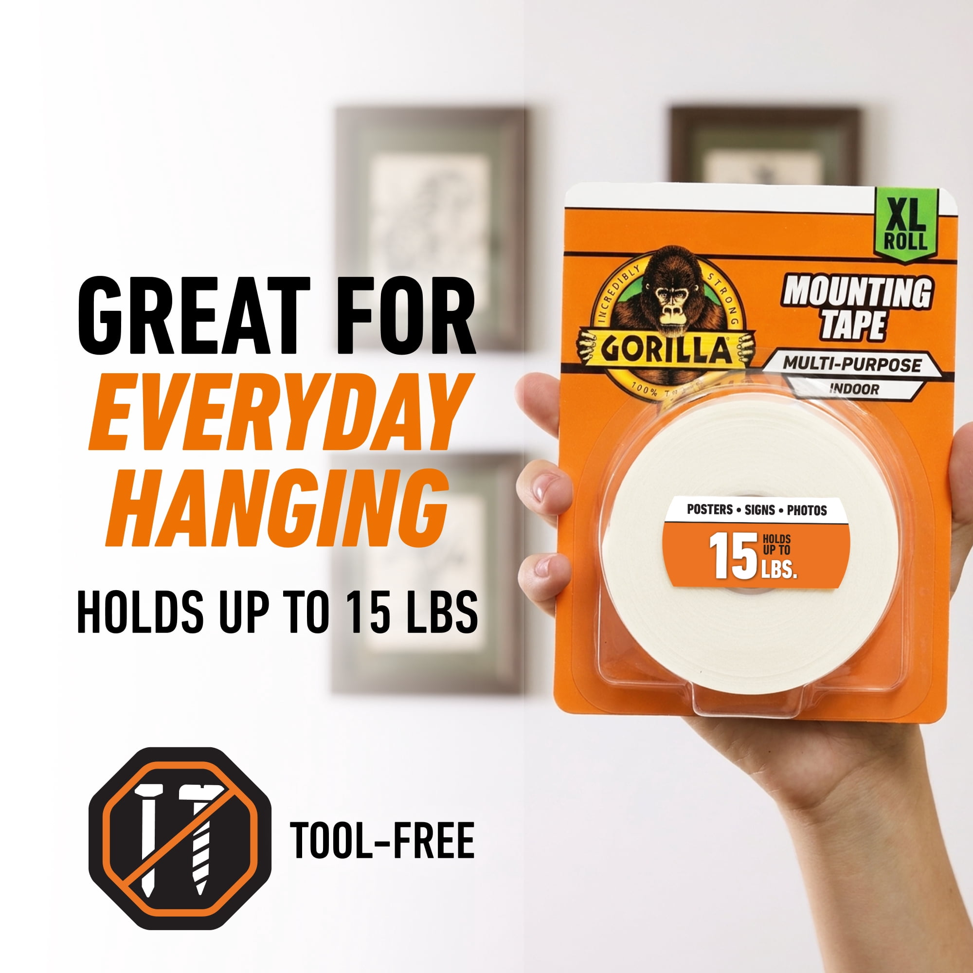 Gorilla XL White Foam Mounting Tape