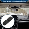 thumbnail image 2 of Soporte para gafas de sol con visera de coche Unique Bargains / Clip magnético para coche SUV camión / Organizador de visera de cuero de vaca / 1 Pc Negro, 2 of 7