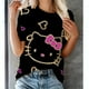 thumbnail image 2 of Camiseta de verano para mujer, camiseta de moda 3D con estampado de Hello Kitty, camiseta Harajuku, camiseta de gran tamaño para niñas, nueva camiseta de manga corta con cuello redondo, 2 of 5