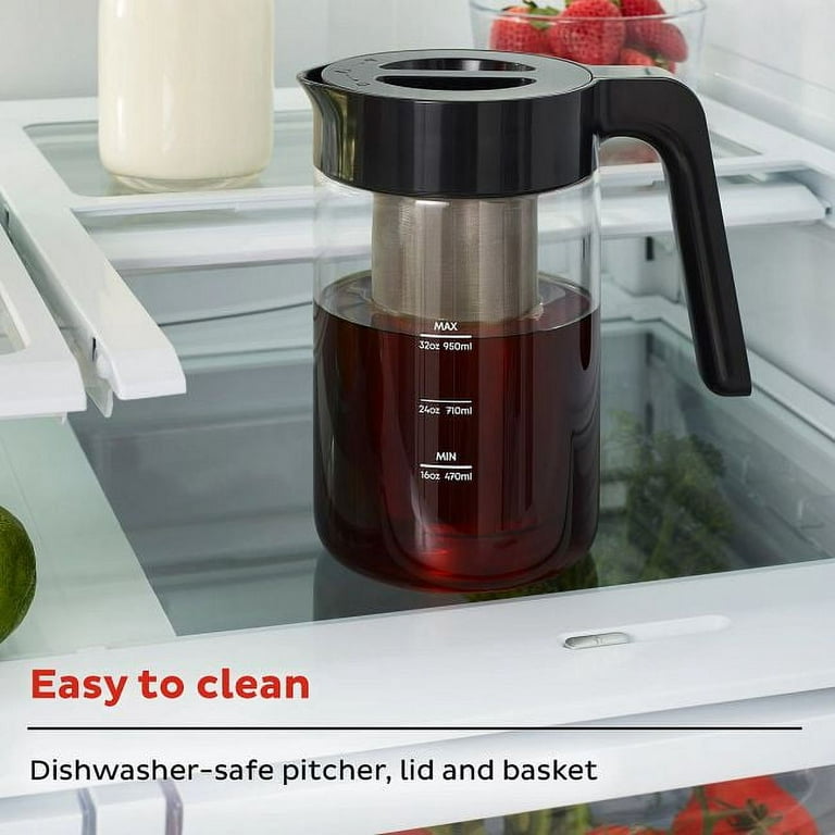 Electric Cold Brew Coffee Maker 2in1 Iced Coffee & Tea Maker Cordless