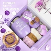 Ayieyill 10 Pack Spa Bath Gift Sets, Bath and Body Baskets Set Holiday Gifts for Mom, Purple