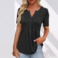 thumbnail image 2 of Liquidation! T-Shirt Grande Taille pour Femmes, Blouse à Manches Courtes d'Été pour Femmes, Mode Décontractée Imprimée Col Rond T-Shirt à Manches Courtes, 2 of 5