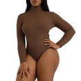 thumbnail image 6 of EFINNY Women's Turtleneck Long Sleeve Tops Bodysuit Jumpsuit, 6 of 9