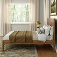thumbnail image 6 of Sera Fluted Full Bed, Pecan, 6 of 8