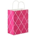 thumbnail image 4 of Hallmark Medium Gift Bag (Hot Pink and White Diamond Plaid), 4 of 7