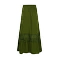 thumbnail image 4 of Girls' Elegant High Waisted Hollowed Out Loose Midi Skirt Hot Skirt Long Skirts for Women High Waist Fringe Skirts for Women Western Fall Mini Skirt Skirted Leggings for Women Women Ruched Ruffle, 4 of 7