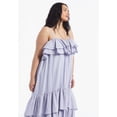 thumbnail image 4 of June & Vie Women's Plus Size High-Low Ruffled Hem Maxi Dress, 4 of 4