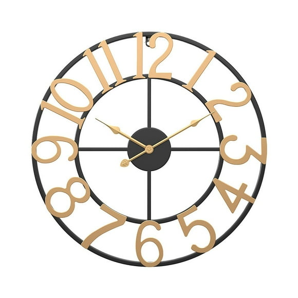 1pc Vintage Metal Outdoor Wall Clock Stylish Decoration For Outdoor Space Garden Home Wall Crafts Decorations