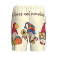 thumbnail image 4 of Picia Autumn Gnomes1 Pajama Shorts for Men, Men's Pajama Bottoms, Sleepwear,Short Pajama Pants-3X-Large, 4 of 9