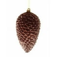 thumbnail image 4 of Matte Chocolate Brown Shatterproof Pine Cone Christmas Ornament 10", 4 of 4