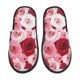 thumbnail image 1 of Balery Rose Pantuflas de Casa de Felpa Silenciosas con Diseño Estampado, Zapatillas Cómodas Antideslizantes de Algodón para Interior-Medium, 1 of 8