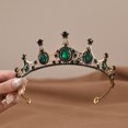 thumbnail image 2 of Yoyauz Women's Gold Crown Crystal Princess Tiara Crystal Queen's Crown Wedding, Bridal Hair Ornament Birthday Prom, Beauty Pageant Party  Barmitzvah Rite of Passage, Photo Props, 2 of 7