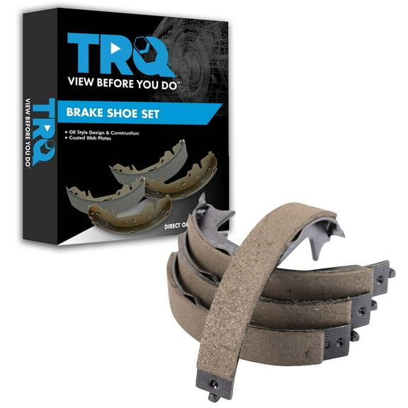 TRQ Rear Parking Brake Shoe Set Fits Select 2009 Volvo S60 1999-2009 S80 2003-2005 XC70 2003-2014 XC90
