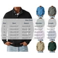 thumbnail image 3 of LEKWK Button Neck Sweatshirt for Men Stand Collar Long Sleeve Pullover with Ribbed Cuffs and Hem Soft Relaxed Fit Casual Top for Travel Lounge Outdoor Work and Everyday Layering, 3 of 5