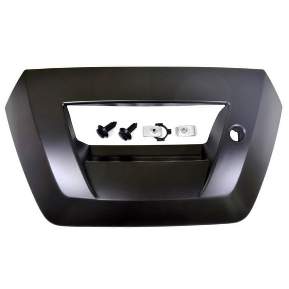 PT Auto Warehouse GM-3524S-BZ - Tailgate Handle Bezel/Trim, Smooth Black Fits select: 2002-2006 CADILLAC ESCALADE