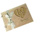 thumbnail image 1 of pitrice Wedding Guestbook Wooden Wedding Guest Book Hollow-Out Tree Wedding Memory Book Wedding Photo Album, 1 of 7