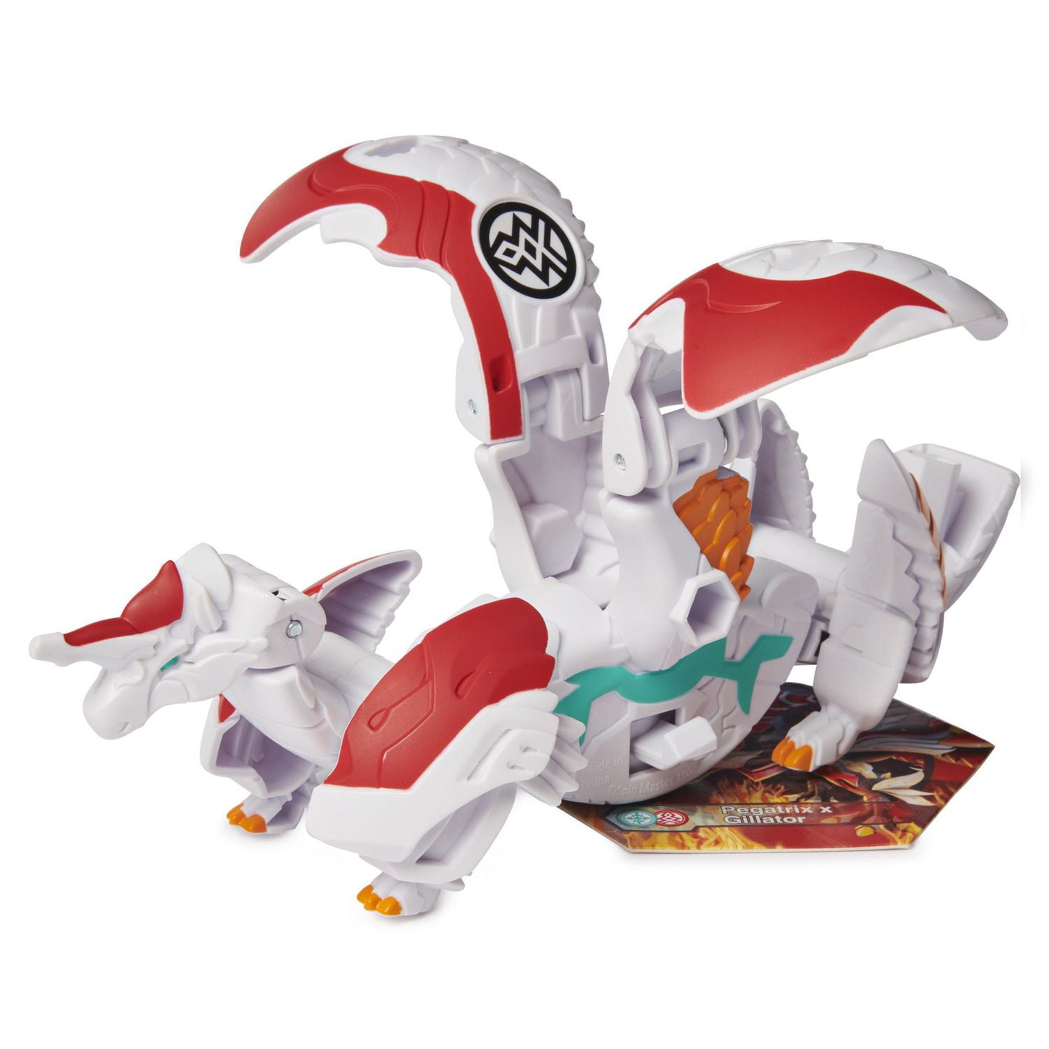Bakugan Deka, Fused Pegatrix x Gillator, Jumbo Collectible Transforming Figure, for Kids Aged 6 and up